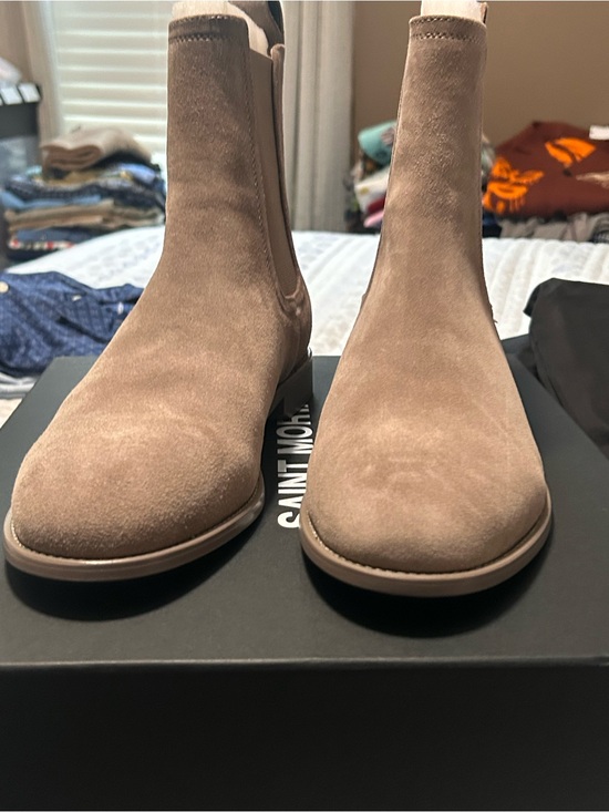 Saint Morta Other - Men's Suede Chukka Boots in Taupe
